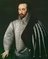 Sir Walter Raleigh (1554-1618) portréja, 1588